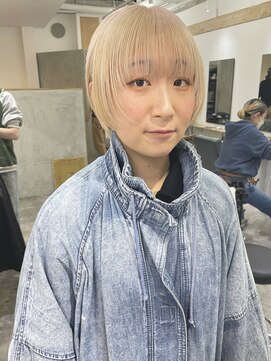 ソイ コンク 下北沢(soi conc) ハイトーンショート/ホワイトブロンド/タイトショート