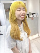 テトラ バイ ネオリーブ 横浜西口店(tetra by neolive)&nbsp;個性派イエローカラー×顔まわりレイヤー＊*