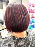 30代40代大人女性/前髪ありショートボブ/ショートヘア/髪質改善
