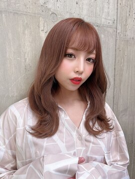 プアメリア 名古屋(Puamelia) トリートメント ブリーチなしダブルカラー 前髪縮毛矯正