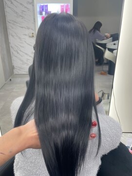 アルドーレ(Ardore) 小山田繭/透明感アッシュブラック/ブリーチなしカラー