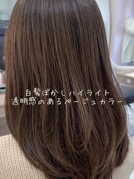 アッシュ 鶴ヶ峰1号店(Ash) 【脱白髪染め】白髪ぼかしハイライト!!