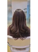 ロングワンカールレイヤースタイル