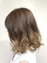 アズール 草加(azule) ナチュラルベージュ グラデーションカラー ブリーチ