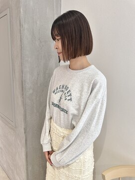 ヨーク(YOKE) YOKE 大人ボブ切りっぱなしボブ髪質改善ぱつっと縮毛矯正サラ艶