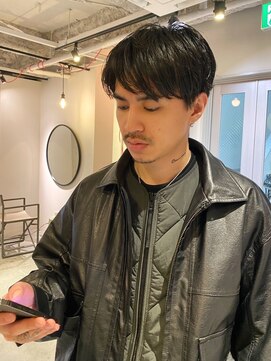 ルーム(Loom.) メンズカットくせ毛風ニュアンスマッシュ