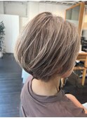 【50代60代】老け見えしない★明るい白髪ぼかし B Mplusミズイデ