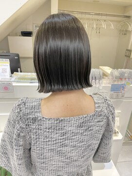 ネオリーブカフ 鶴ヶ峰店(Neolive caff) 切りっぱなし×グレージュ×ハイライト