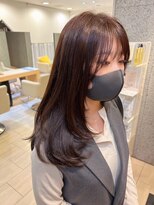 アールヘアーデザイン 藤が丘(r hair design)&nbsp;サラツヤロングベージュカラーブリーチしない透明感カラー