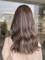 アース 日吉店(HAIR&MAKE EARTH) 20代30代40代韓国ヘアハイライト透け感カラーくびれミディ