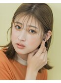 黒髪 ボブルフ ネビージュ 小顔 外はね くびれ ワンレン　池袋