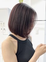 ニトバイアンキシム(nit by ahnkism)&nbsp;ボブミルクティーベージュブリーチダブルカラー堀江