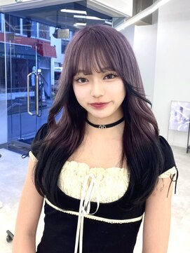 ブラウン(Brown) °.ラベンダー×ブラック.°グラデーションカラー