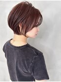 ショート ボブ インナー 艶髪 韓国風 レイヤーカット