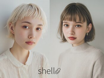 shell立川 白髪ぼかし/ハイライト/髪質改善/縮毛矯正/ショート【シェル】