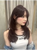 #110/ホワイトグレージュ/デジタルパーマ/フェザーパーマ/原宿