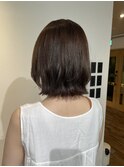ボブ×ベージュ
