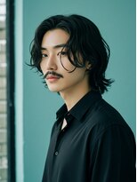 ロンドプランタン 恵比寿(Lond Printemps) ★メンズミディアム/ミディアムパーマ/ニュアンスデザイン