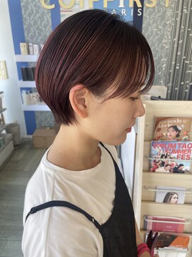 コワファースト 大分(COIFF1RST) 大人可愛いショートボブ白髪ぼかし20代30代40代/大分