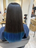 アルトラ(ALTLA)&nbsp;裾カラー×ターコイズブルー