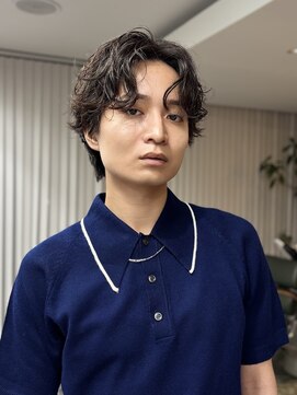 ラパンセヴェールメンズ 栄(LA PENSEE VERT MEN'S) ニュアンスカーリーパーマ