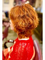 サーティエイト(38) ウルフレイヤー/パーマ/カラー/髪質改善/40代/元町/くびれボブ/