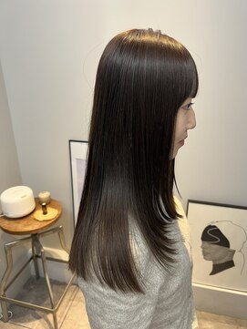 ヌープヘアーアイス(NUUP.hair ici) ◎艶髪ラベンダーベージュ×小顔レイヤー