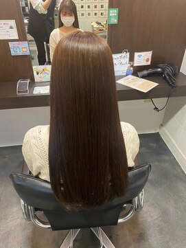 ミディアムヘア/暗めカラー/グランマッシュ/茨木