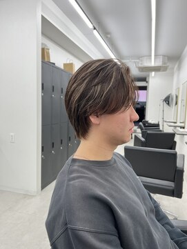 ステージ(STAGE) ニュアンスパーマ　中性センターパート　ハイライト