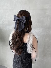 ロング巻き髪ヘアセット◎
