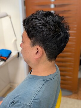 ヒデ美容室 メンズパーマ