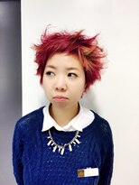 クロップ エス 茅ヶ崎本店(crop es)&nbsp;レッドピンク攻めショート