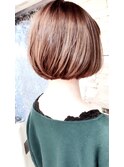 ワンレンボブもラウンドCカーブカットでキレイ可愛いスタイルに