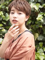 ヘアーストラ(hair Stola) アシメバング＊ニュアンス☆ショートパーマ〔石橋　沙也佳〕