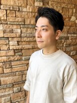 エノモト(ENOMOTO)&nbsp;黒髪アップバングツヤ感ツーブロックビジネスカジュアル20代30代