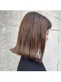 【favori 自由が丘】 ハイ・ローライトの立体ボブ