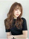 ウェーブロング_ハイライトカラーセミウェットウェーブ_57674
