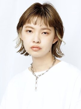 ピークアブー アヴェダ アトレ恵比寿(PEEK-A-BOO AVEDA) 【ぷつっとボブ】ミニボブ×インナーカラーで旬顔 恵比寿 渡邉