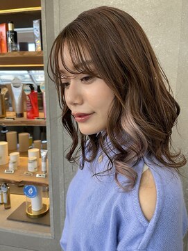 ロンド 表参道店(Lond) 【Lond表参道倉崎涼】インナーカラーミディアム＊テラコッタカラ