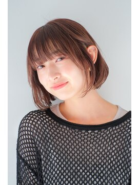 ガリカ 横浜(Gallica) ワンカール内巻きショートボブ大人ショート小顔カット<横浜>