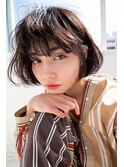ANGELICA ミニボブ シースルーバング フェザーボブ