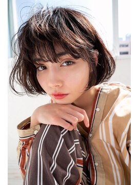 アンジェリカ 広島駅前店(ANGELICA) ANGELICA ミニボブ シースルーバング フェザーボブ