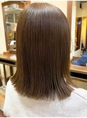 20代30代40代大人可愛い髪質改善カラー肩ラインボブ