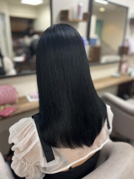 ルフレ 新宿本店1st(Reflet) ブルーブラック/髪質改善