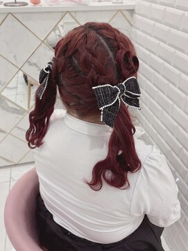 リルミー(Lilme) 編み込みハート×ツインテール*まゆ