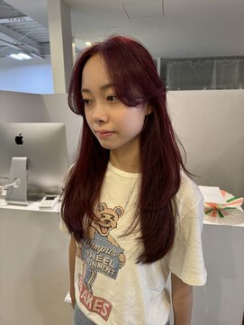 ヤード(YARD) ブリーチなしダブルカラー◎チェリーレッド