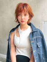 エース (ACE)&nbsp;【ACE横浜】オレンジカラー×ショートボブ