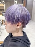 ロイヤルパープルカラー　マッシュショート