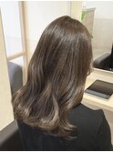 【今井由奈】シフォンベージュ×ミディアム