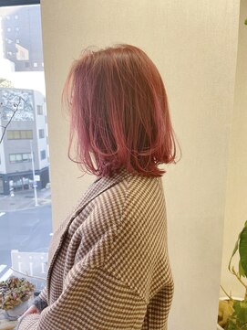 キジ(kiji) ボブ / ピンク / 外ハネボブ 〔久屋大通/久屋/丸の内/伏見〕